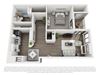 Floor Plan A10b 1 Bed 1 Bath